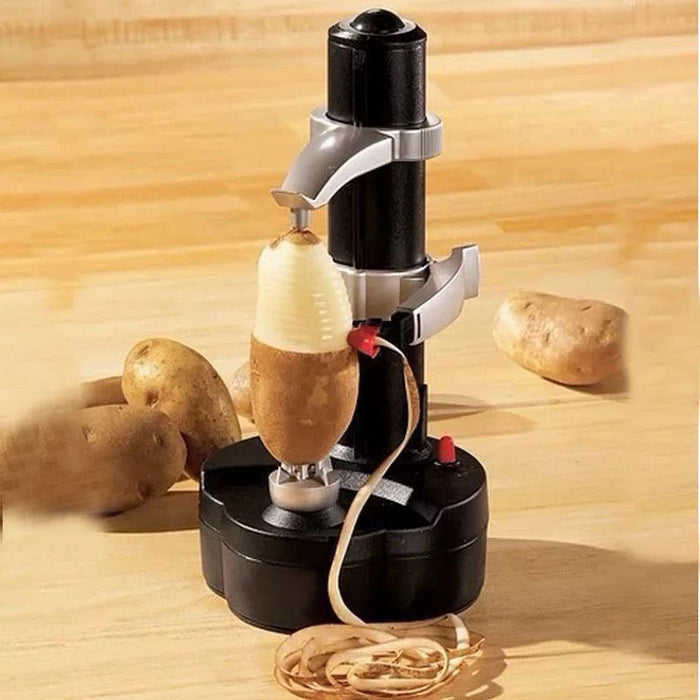 Kitchen Electric Potato Peeler Stainless Steel Automatic Rotating Fruits Potato Peeler Vegetables Cutter Peeling Tool
