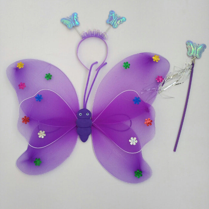 Glowing butterfly wings with lights children's costumes