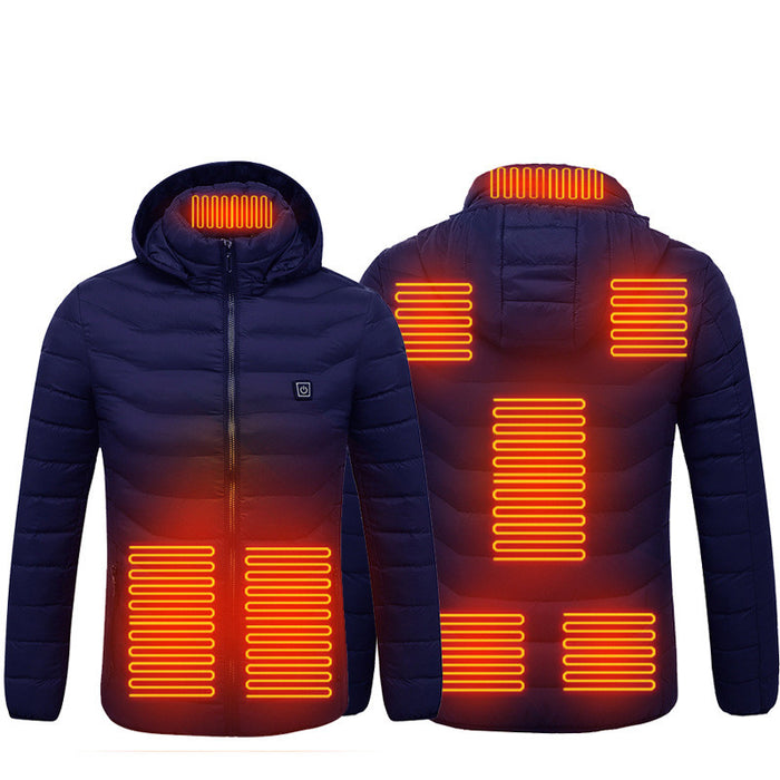 Unisex  Heated Jacket Coat USB Electric Jacket Cotton Heater Thermal Clothing Heating Vest