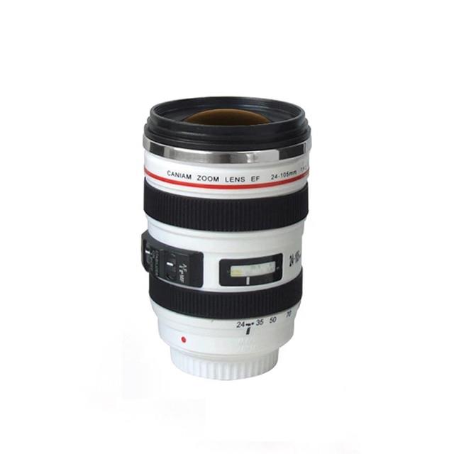 Camera Lens Cup Stainless Steel Creative Lens Cup Juice Cup SLR Camera Lens Cup Tumbler Student Cup Mug Gift Cups