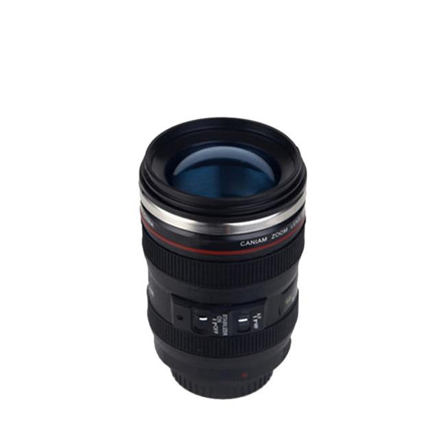 Camera Lens Cup Stainless Steel Creative Lens Cup Juice Cup SLR Camera Lens Cup Tumbler Student Cup Mug Gift Cups