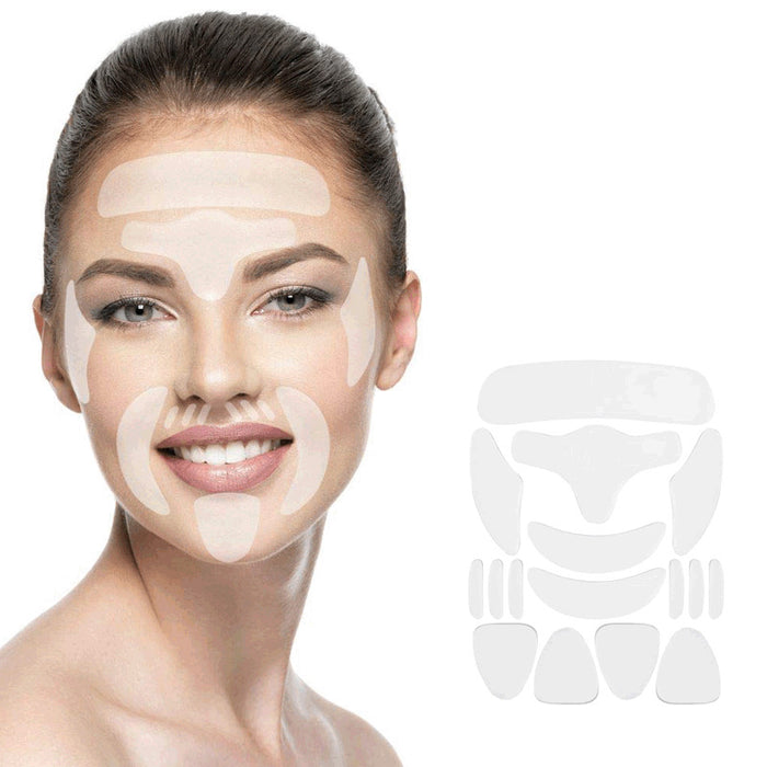 Reusable Anti-Aging Silicon Patches Silicone Anti-wrinkle Face Patch , Work faster , Say Goodbye to Anti-Aging.