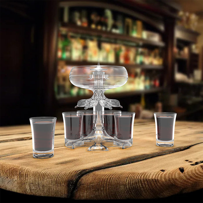 Acrylic Shatterproof Wine Glass Holder Bar KTV Wine Dispenser