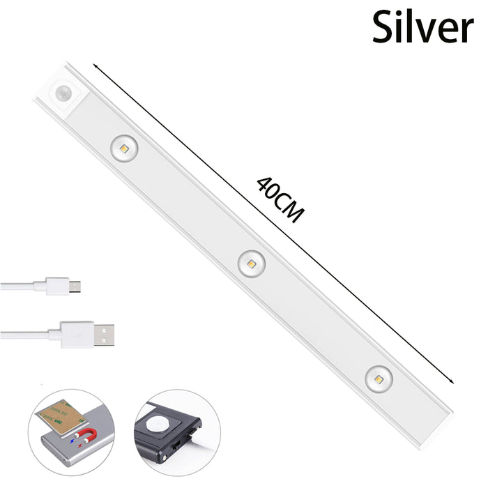 USB LED Night Light Motion Sensor Wireless Thin LED Wine Cooler Light For Kitchen Cabinet Bedroom Wardrobe Indoor Lighting