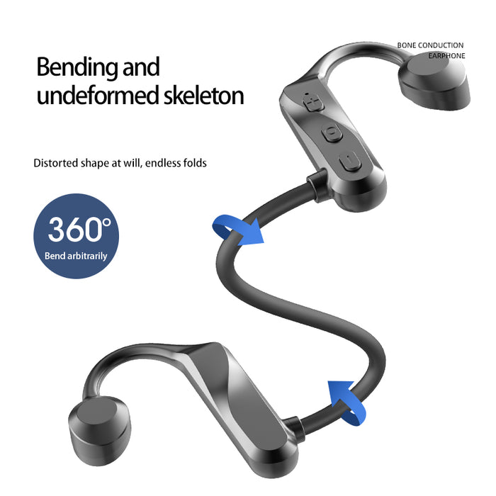 Bone Conduction Bluetooth 5.0 Waterproof Headphones