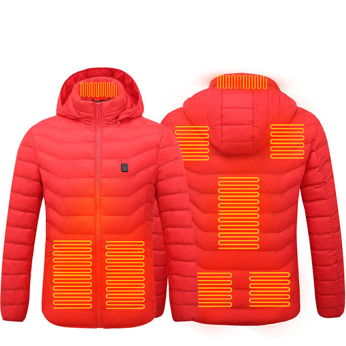 Unisex  Heated Jacket Coat USB Electric Jacket Cotton Heater Thermal Clothing Heating Vest
