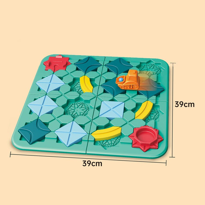 Children's Road Building Maze Ball Track Puzzle Table Game