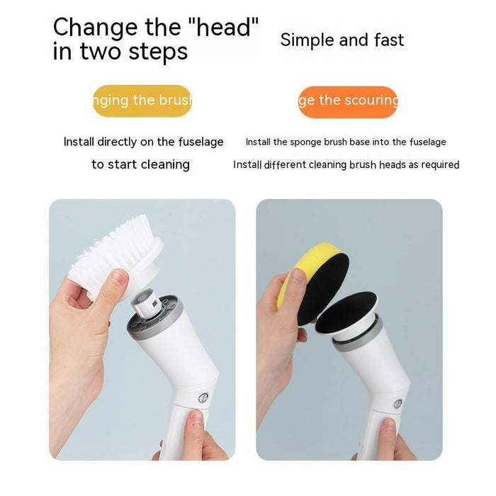 "🔥 Hot Selling & Original ⚡ Electric Scrubber Cleaning Wall Long Handle Elbow Telescopic Multifunction Cleaning Brush 🧼🪠"