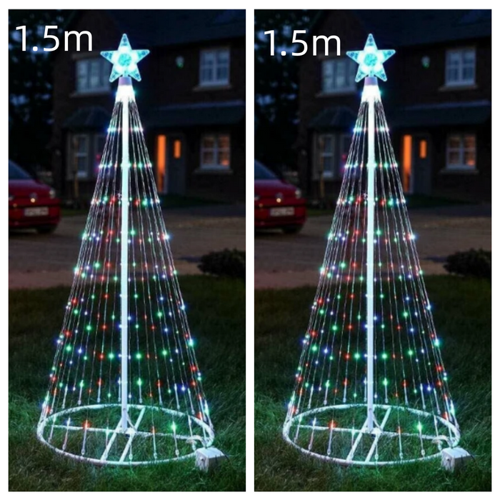 Multi Color LED Animated Outdoor Christmas Tree Lights Christmas Lights Christmas Garden Countryard Decorations
