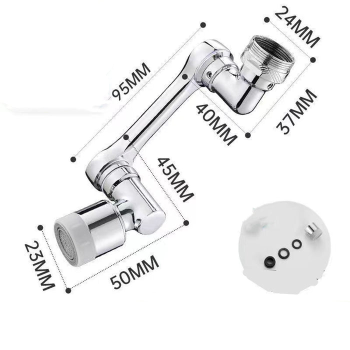 Multifunctional Rotatable Universal Faucet Anti-splash Head Mouth Bathroom Wash Extension Bubble Artifact