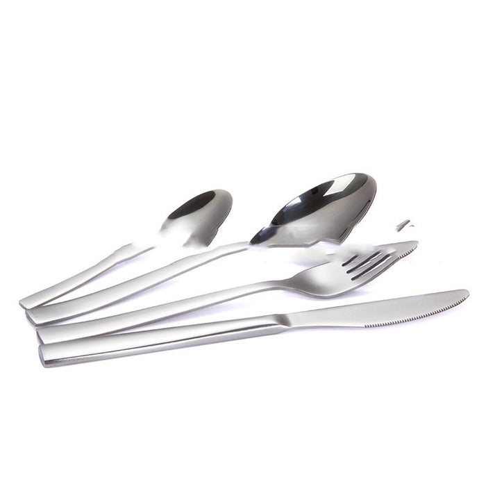 Stainless Steel Western Cutlery Set Golden Cutlery 24 Piece Set