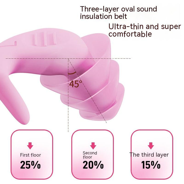 Silicone Mute Earplugs Anti-noise Sleep Noise Reduction