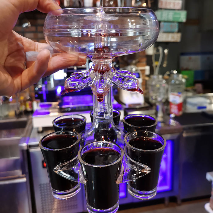 Acrylic Shatterproof Wine Glass Holder Bar KTV Wine Dispenser