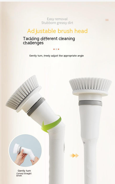 "🔥 Hot Selling & Original ⚡ Electric Scrubber Cleaning Wall Long Handle Elbow Telescopic Multifunction Cleaning Brush 🧼🪠"