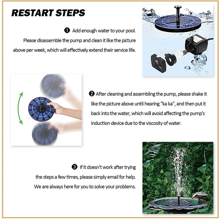 ORIGINAL Low Voltage DC Brushless Water Pump For Solar Floating Fountain