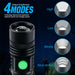 Super Bright LED Tactical Flashlight Zoomable with Rechargeable Battery