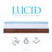 LUCID 2, 3, 4 Inch Cooling Gel Memory Foam Mattress Topper - Full Queen King