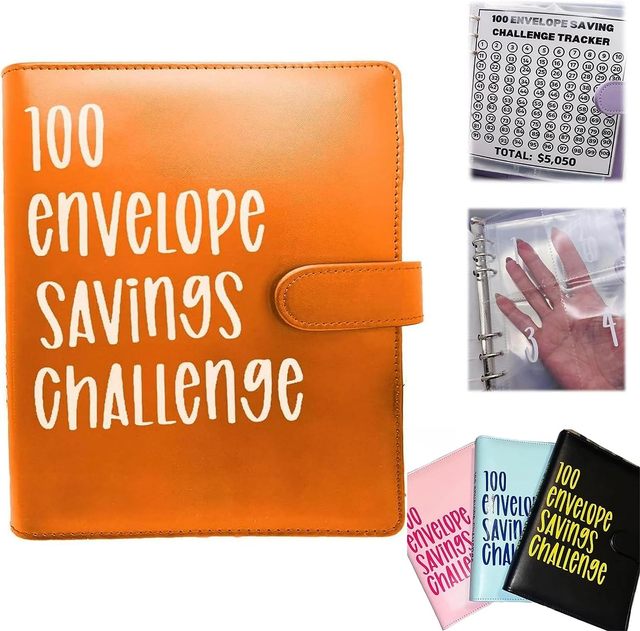 100 Envelope Challenge Binder Easy and Fun Way to save $5,050 Savings Challenges Binder Budget Binder with Cash Envelopes