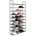 10 Tier 50 Pairs Shoe Rack Organizer Storage Shelf Home Saving Space Standing