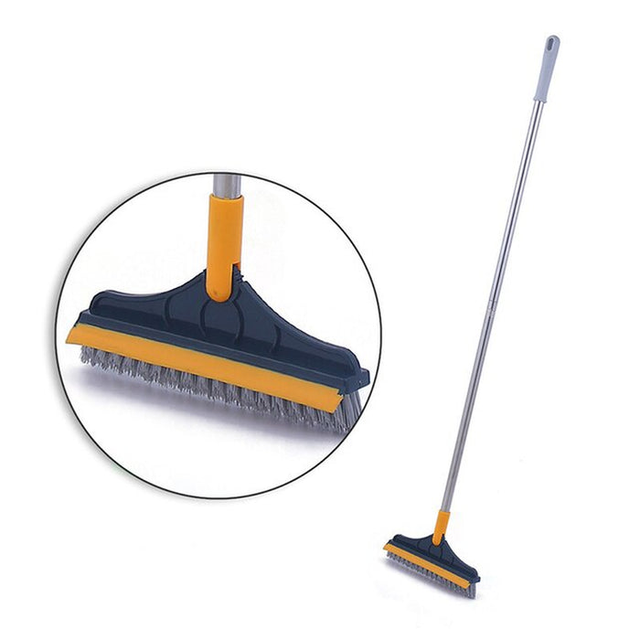 V Shaped Floor Cleaning Scrub Brush 2 in 1 Magic Broom Multifunctional Flexible Mop Foam Scrape Useful Home Bathroom Gadgets