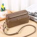 Women Cell Phone Purse Large Leather Wallet Zip Handbag Crossbody Shoulder Bag