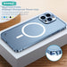 Luxury Clear Magsafe Magnetic Case Aluminum Alloy Protection Bar for Iphone 14 Pro Max 13Pro 12 Pro Max Iphone12 Accessories