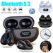 Bluetooth 5.3 Wireless Earbuds Ear Clip Bone Conduction Headphones Sport Headset