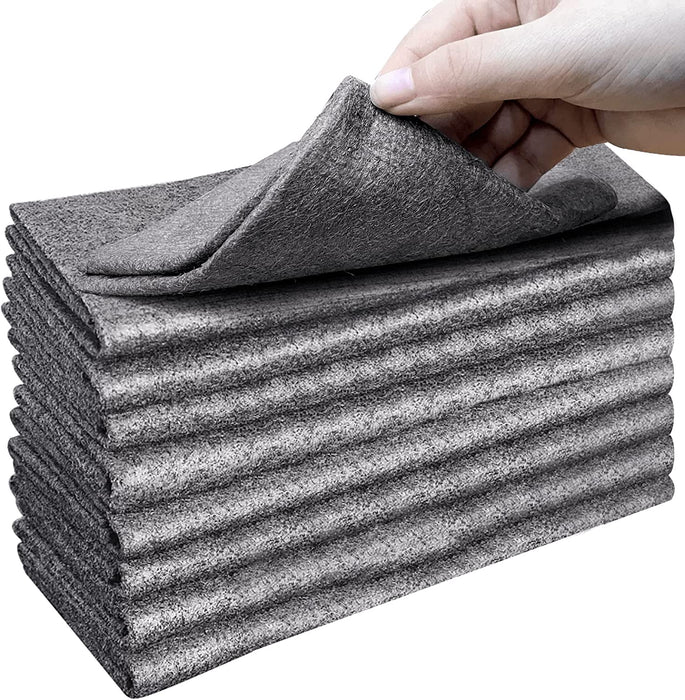 XANGNIER Thickened Magic Cleaning Cloth,8 Pcs Lint Free Cloth,Reusable Microfibe