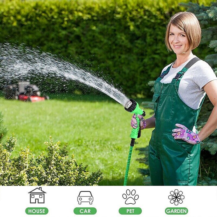 Expanding Expandable Flexible Garden Water Hose W Spray Nozzle 25, 50, 75, 100FT