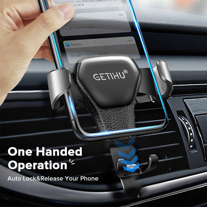 Gravity Car Holder for Phone Air Vent Clip Mount Mobile Cell Stand Smartphone GPS Support for Iphone 13 12 Xiaomi Samsung