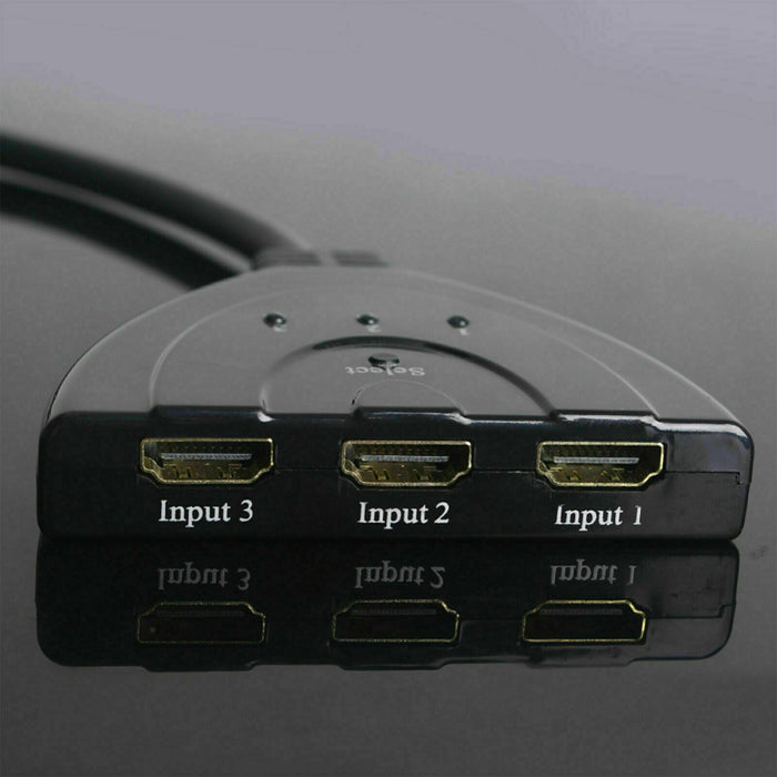 3 Port HDMI Splitter Cable 1080/4K Switch Switcher HUB Adapter for HDTV PS4 Xbox