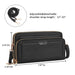 Women Cell Phone Purse Large Leather Wallet Zip Handbag Crossbody Shoulder Bag