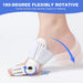 Bunion Corrector for Women Men Hallux Valgus Brace Splint Pads Big Toe Separators Straightener (White-1Pack)