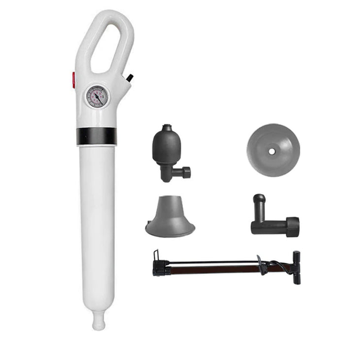 High Pressure Pipe Plunger Drain Unblocker Air Drain Blaster Pneumatic Plungers for Toilet Shower Sink Floor Drain Blockage Tool