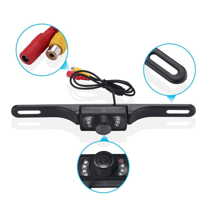 CMOS Car Rear View Backup Parking Reverse Camera Back HD Vision Waterproof 7 LED