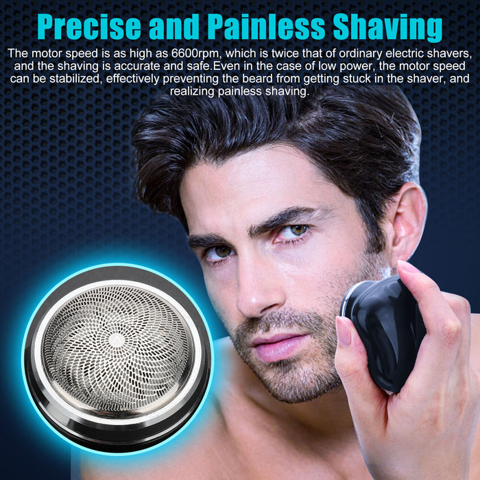 Mini Shave Portable Electric Shaver Beard Trimmer Shaving Blade Mens Razor Gift