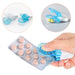 2PCS No Contact Pill Taker anti Pollution Tablets Blister Pack Opener Pill Dispenser Storage Box Easy to Take Out from Package