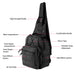 Men Backpack Tactical Sling Bag Chest Shoulder Fanny Pack Cross Body Molle Pouch
