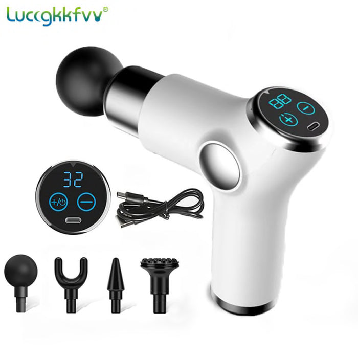 Massage Gun 32 Speed Deep Tissue Percussion Muscle Massager Fascial Gun for Pain Relief Body and Neck Vibrator Fitness