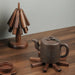 Wood Tree Shape Placemats Bar Home Decor Non-Slip Coaster Set Wood Placemats Table Mat round Cup Pad