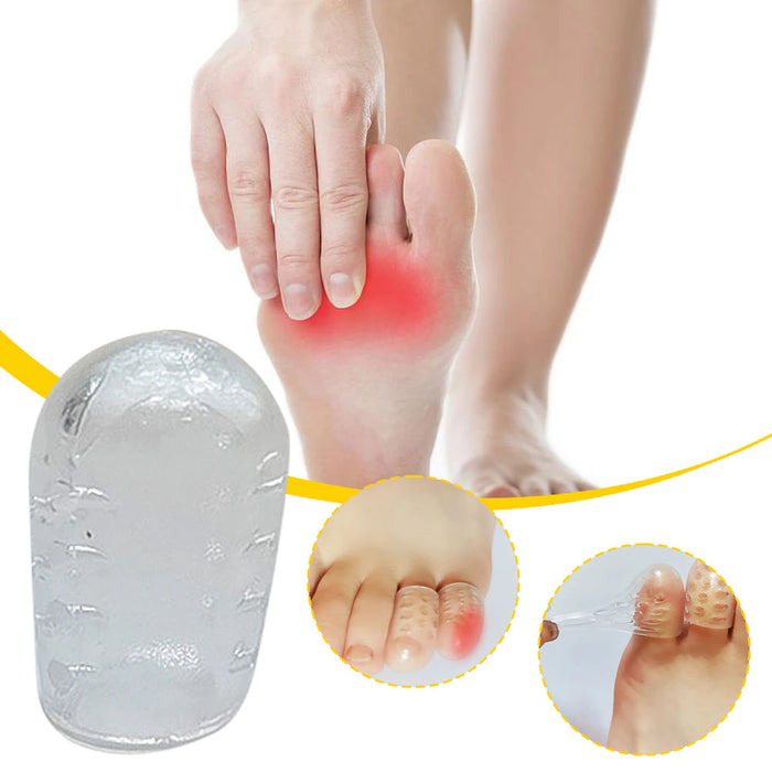 Silicone Toe Caps Anti-Friction Breathable Toe Protector Prevents Blisters
