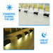 8 Pack Solar Deck Lights Outdoor Waterproof LED Steps Lamps for Stairs Fence