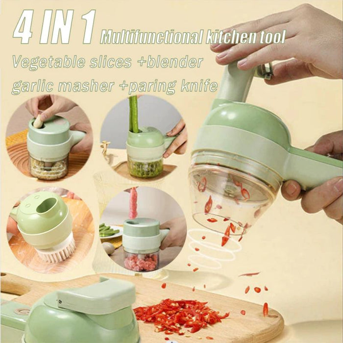 Multifunctional Vegetable Cutter Electric Garlic Onion Crusher Slicer Portable Rechargeable Food Blender Kitchen Cooking Gadgets