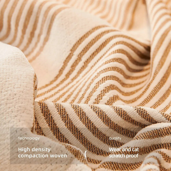 Nordic Tassel Throw Blanket Single Full Four Season Cotton Sofa Cover Dust Anti-Cat Scratch Protection Cover Sofa Blanket Carpet