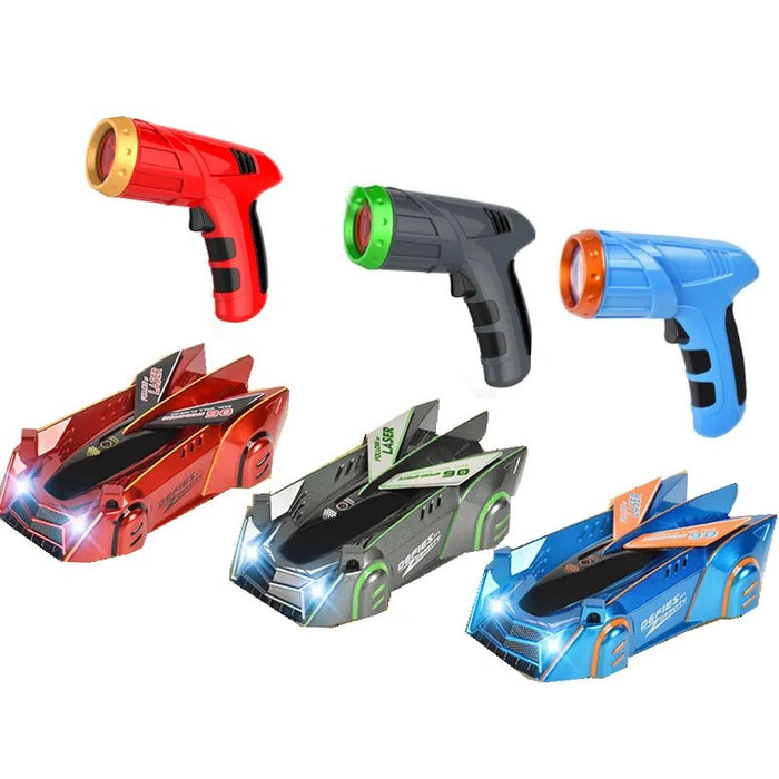 RC Car Stunt Infrared Laser Tracking Wall Ceiling Climbing Follow Light Drift 360 Rotating Electric anti Gravity Car Toys