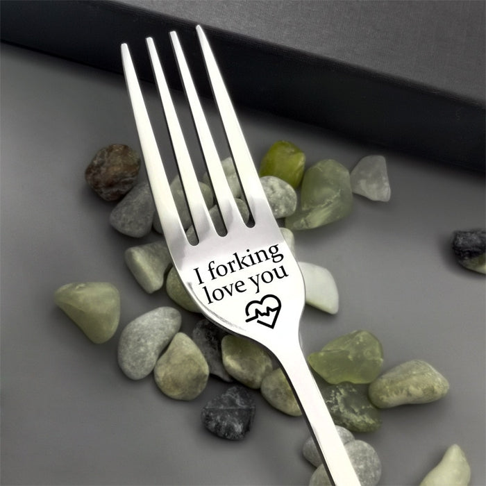 Anniversary Gifts for Husband Girlfriend from Wife Boyfriend I Forking Love You Fork Gifts for Him Her Funny Birthday Gift Dessert Forks for Couple Hubby Fiance