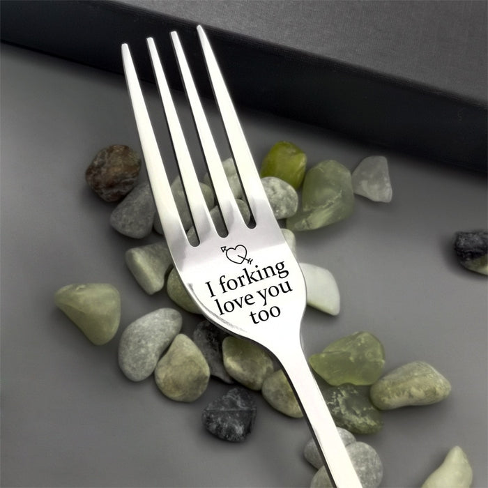 Anniversary Gifts for Husband Girlfriend from Wife Boyfriend I Forking Love You Fork Gifts for Him Her Funny Birthday Gift Dessert Forks for Couple Hubby Fiance