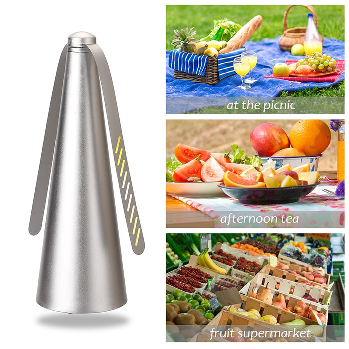 USB Recharge Outdoor Kitchen Fly Repellent Fan Fly Destroyer Keep Flies Bugs Away from Food Household Pest Repellent Table Fan