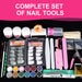 Nail Kit Set Professional Acrylic with Everything, 12 Glitter Acrylic Powder Kit Nail Art Tips Nail Art Decoration, DIY Nail Art Tool Nail Supplies Acrylic Nail Kit for Beginners (Professional)