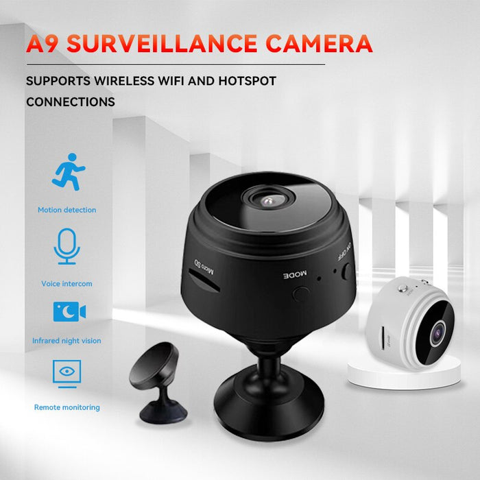 A9 Wifi Mini Camera HD 1080P Wireless Video Recorder Voice Recorder Security Monitoring Camera Smart Home for Infants and Pets